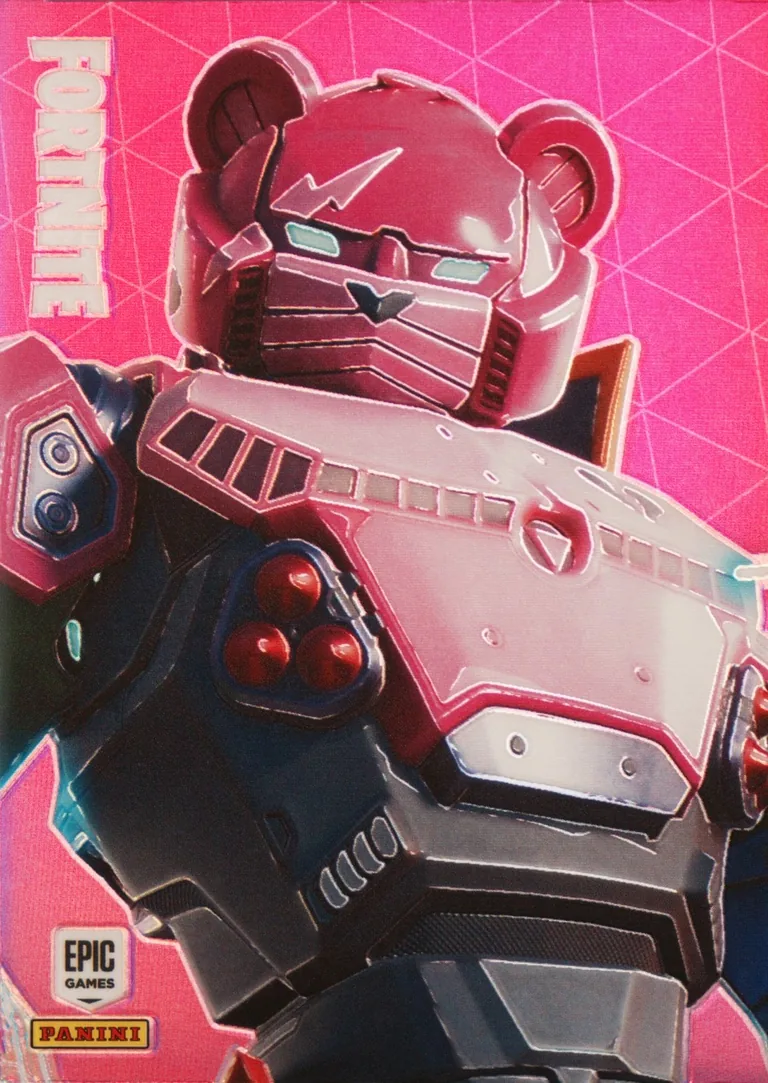 Mecha Team Leader Panini Fortnite trading card front