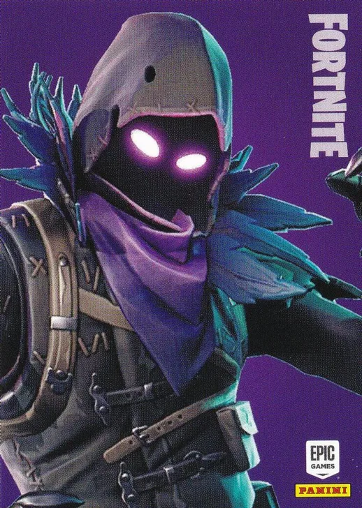 Raven Panini Fortnite trading card