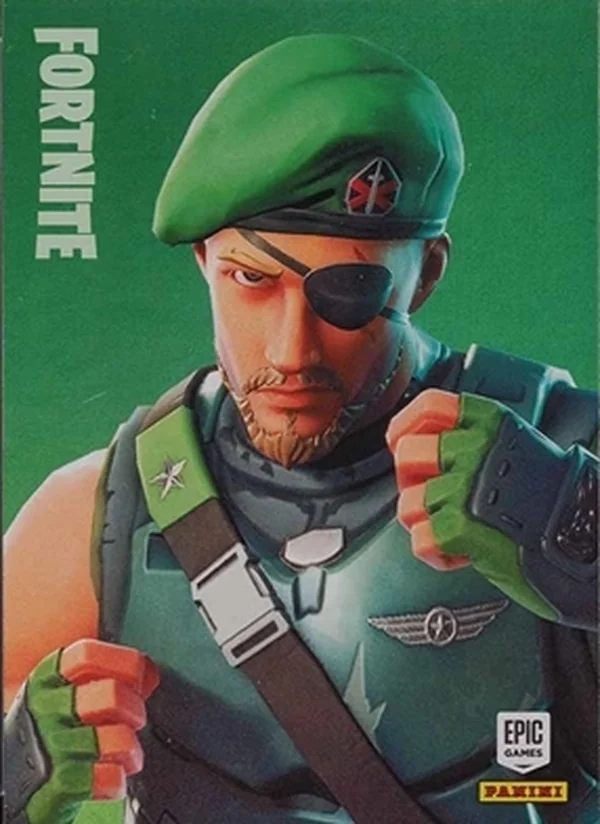 Garrison Panini Fortnite trading card front