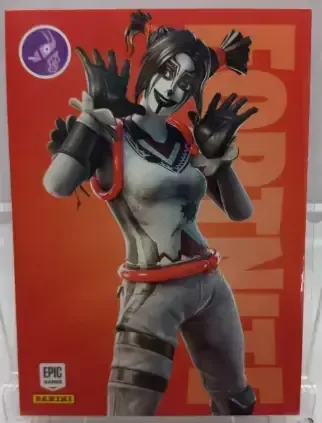 Peekaboo Panini Fortnite trading card front
