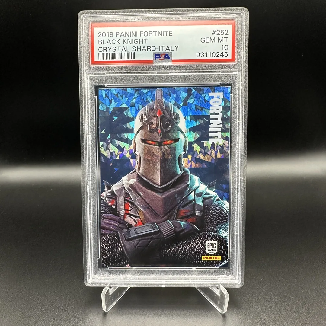 2019 Panini Fortnite Series 1 Black Knight #252 Italy Crystal Shard PSA 10