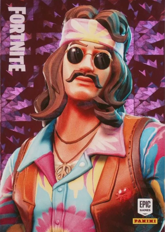 Far Out Man Panini Fortnite trading card front