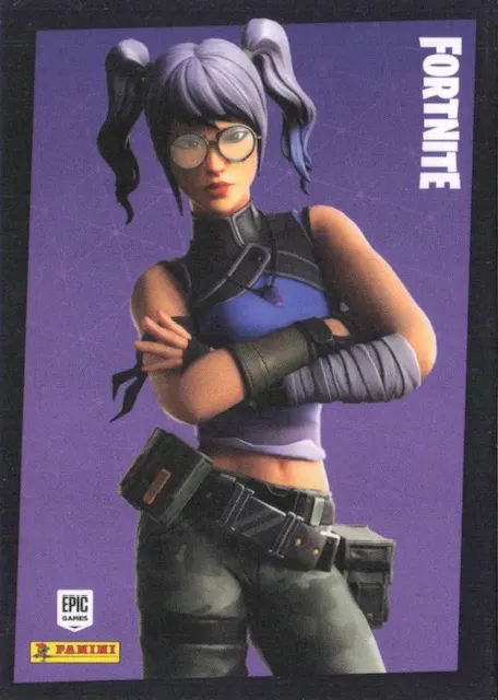 Crystal Panini Fortnite trading card front