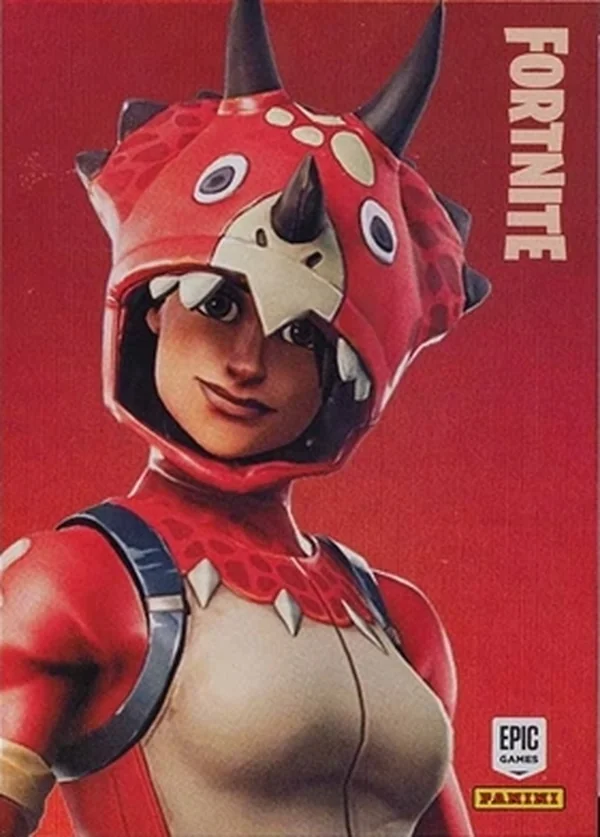 Tricera Ops Panini Fortnite trading card front