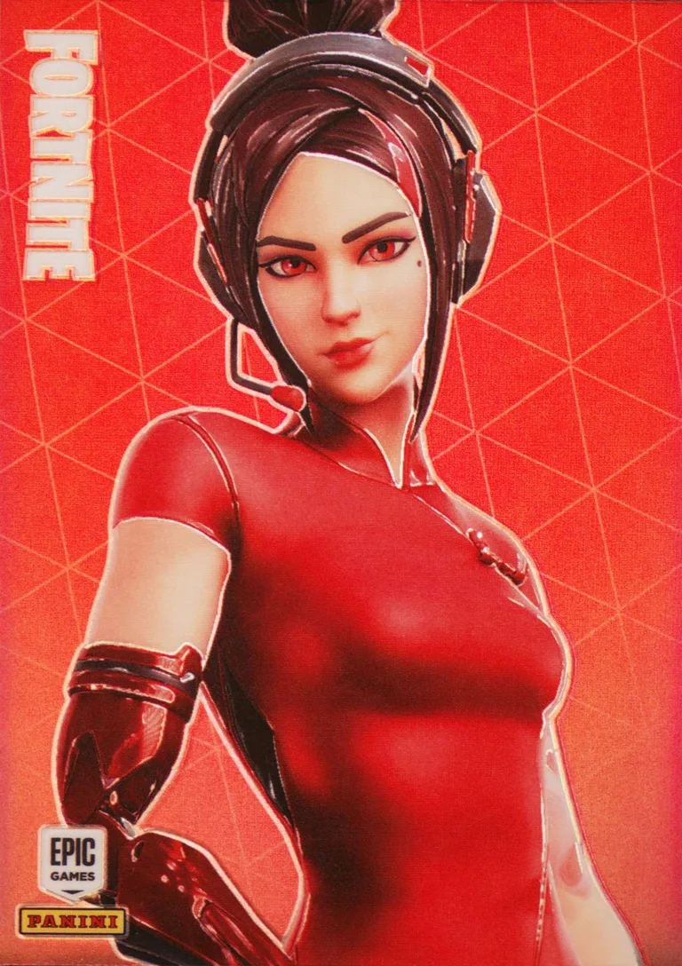 Demi Panini Fortnite trading card front