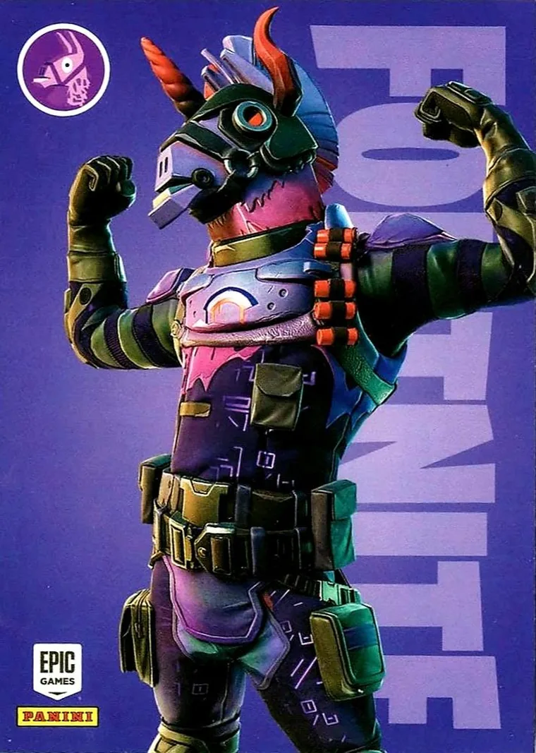 Bash Dark Panini Fortnite trading card front