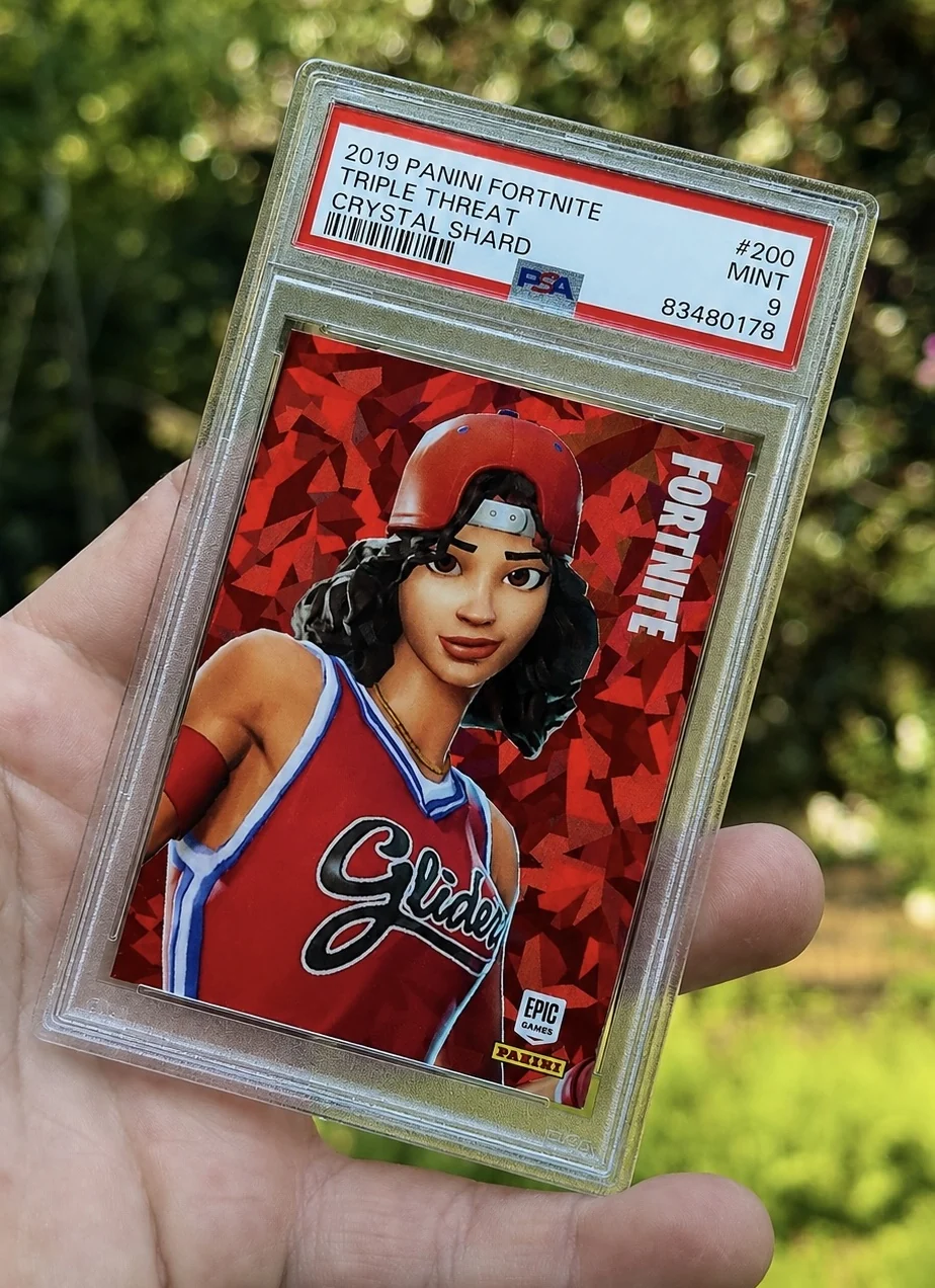 2019 Panini Fortnite Series 1 Triple Threat #200 Crystal Shard PSA 9