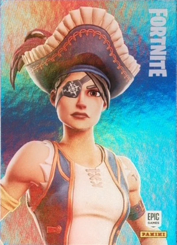 Buccaneer Panini Fortnite trading card front