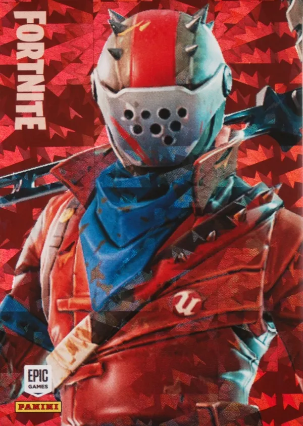 Rust Lord Panini Fortnite trading card front