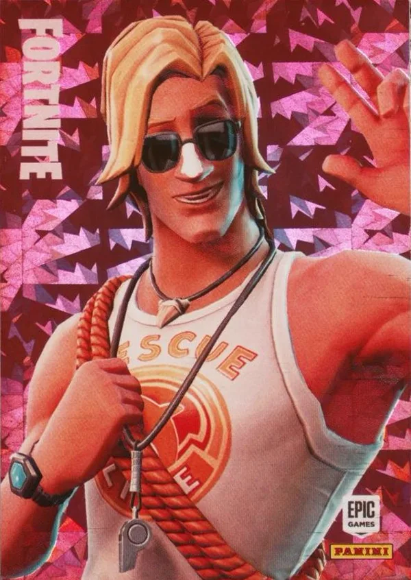 Sun Tan Specialist Panini Fortnite trading card front