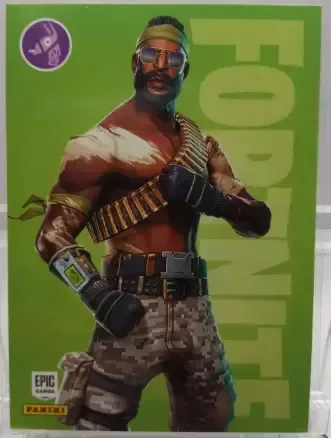 Bandolier Panini Fortnite trading card front
