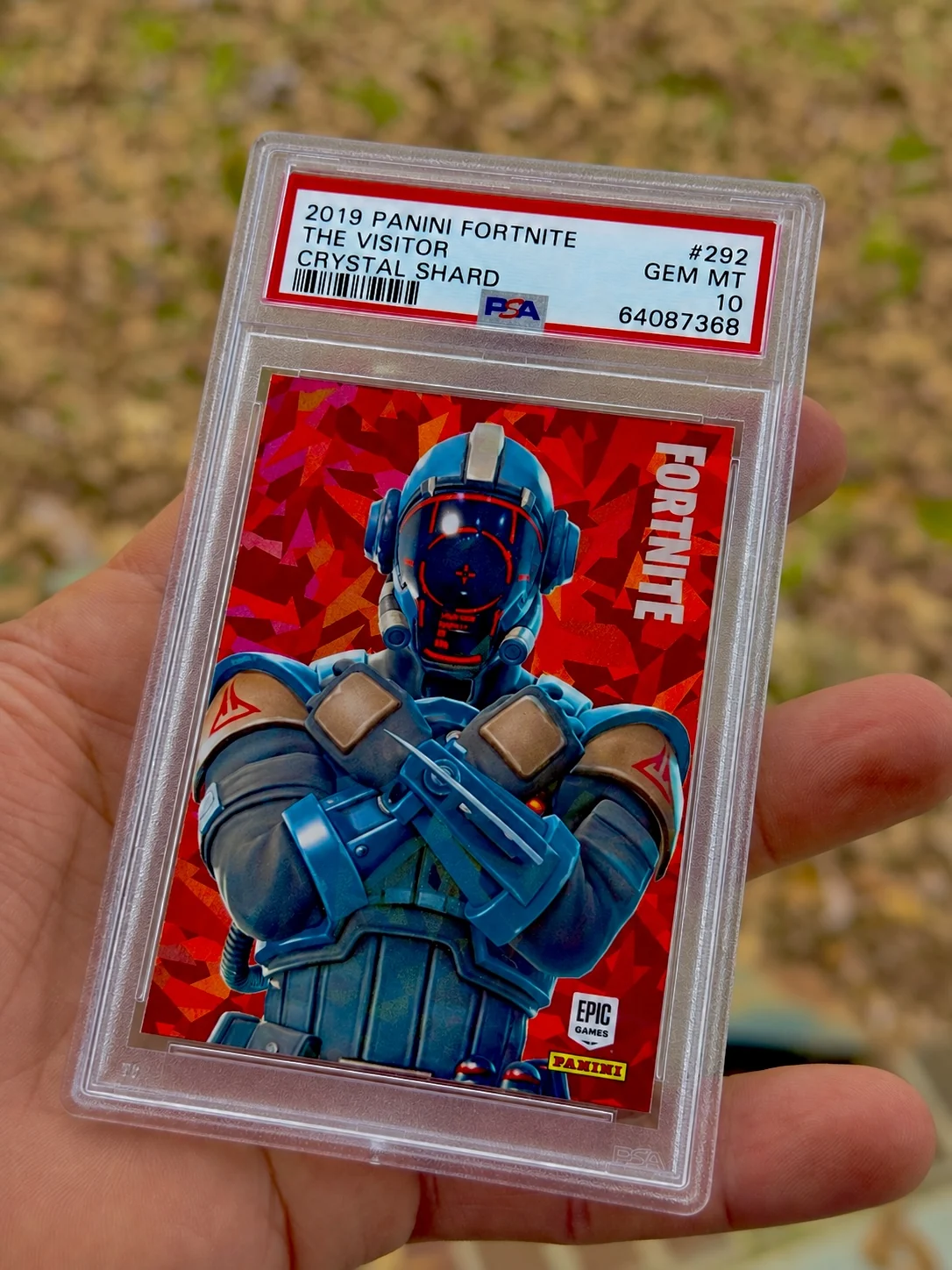 2019 Panini Fortnite Series 1 The Visitor #292 Crystal Shard PSA 10