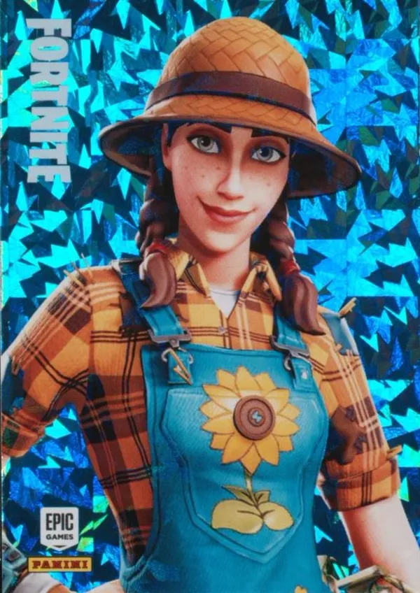 Sunflower Panini Fortnite trading card front