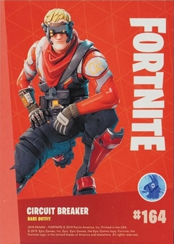 Circuit Breaker Panini Fortnite Series 1 base card back