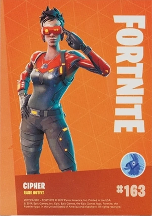 Cipher Panini Fortnite Series 1 base card back