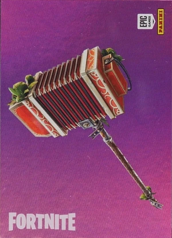 Axcordion Panini Fortnite trading card front