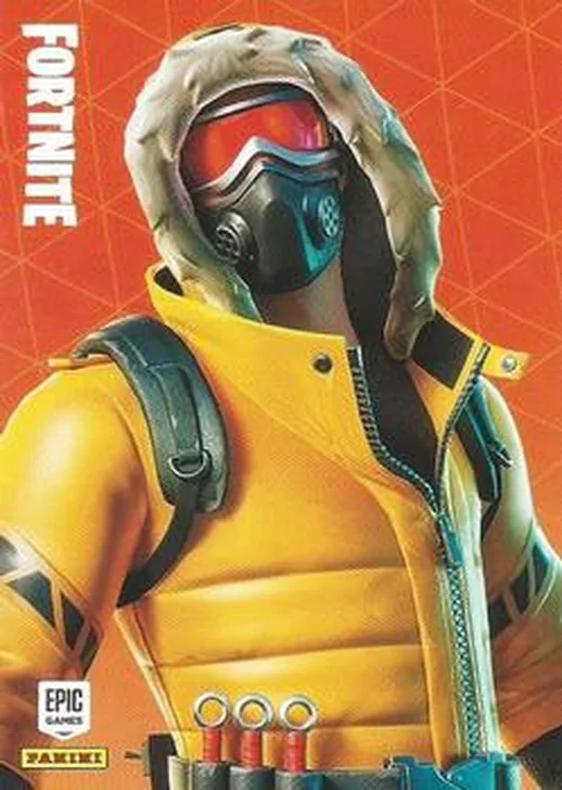 Caution Panini Fortnite trading card
