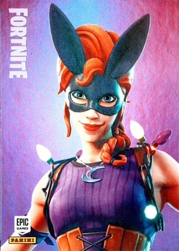 Bunnymoon Panini Fortnite trading card front