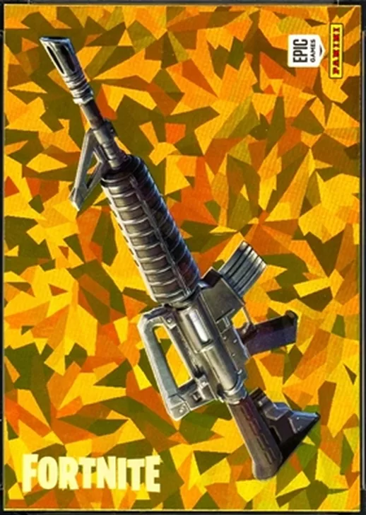 2019 Panini Fortnite Series 1 Assault Rifle USA Crystal Shard card