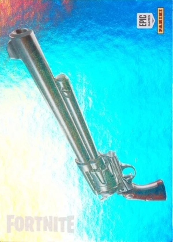 Six Shooter Panini Fortnite trading card front