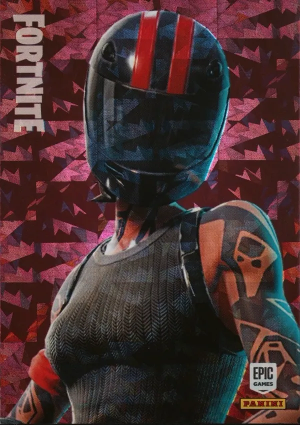 Redline Panini Fortnite trading card front