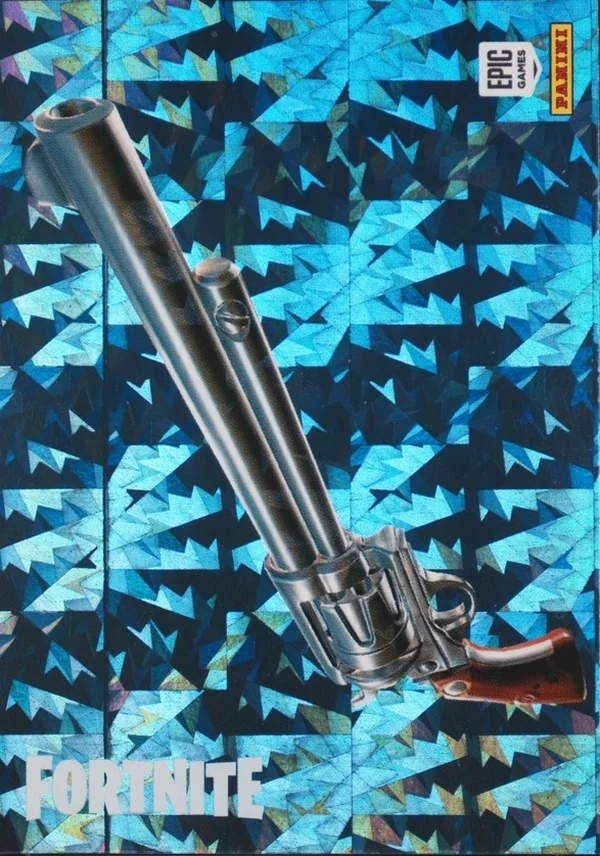 Six Shooter Panini Fortnite trading card front