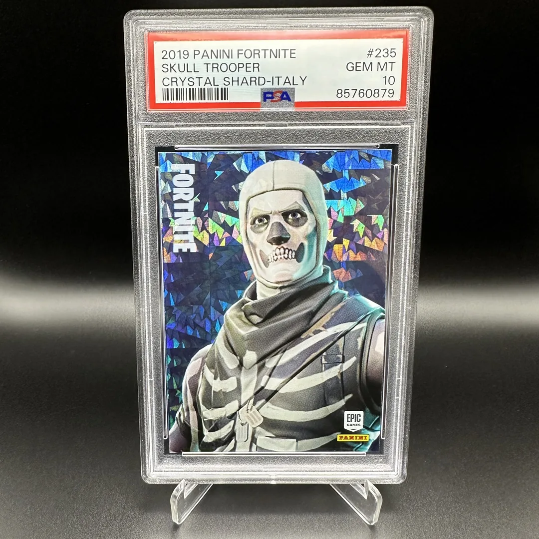 2019 Panini Fortnite Series 1 Skull Trooper #235 Italy Crystal Shard PSA 10
