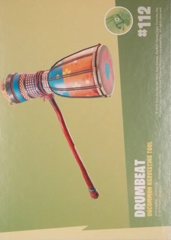 2019 Panini Fortnite Series 1 #112 Drumbeat — Holofoil trading card back