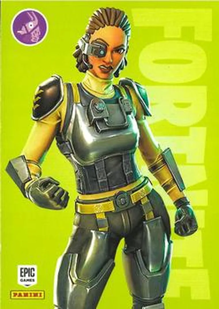 Steelsight Panini Fortnite trading card front