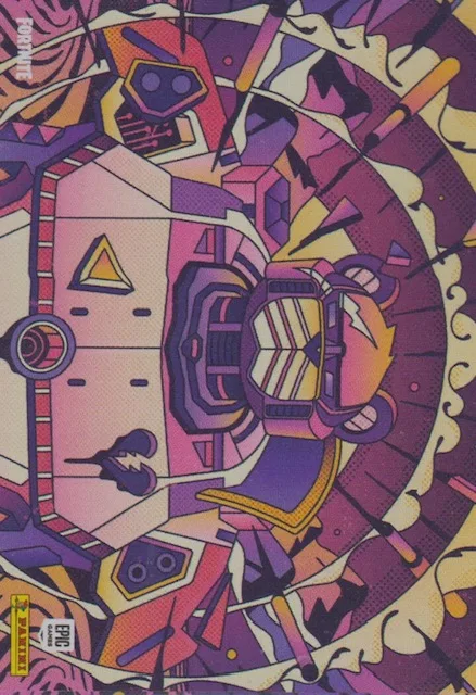 Mecha Intensity Panini Fortnite trading card front