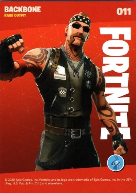 2020 Panini Fortnite Reloaded #11 Backbone trading card back