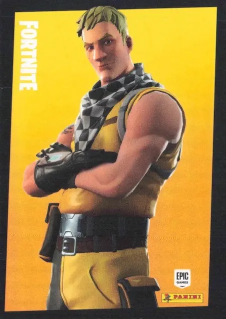 Cabbie Panini Fortnite trading card front