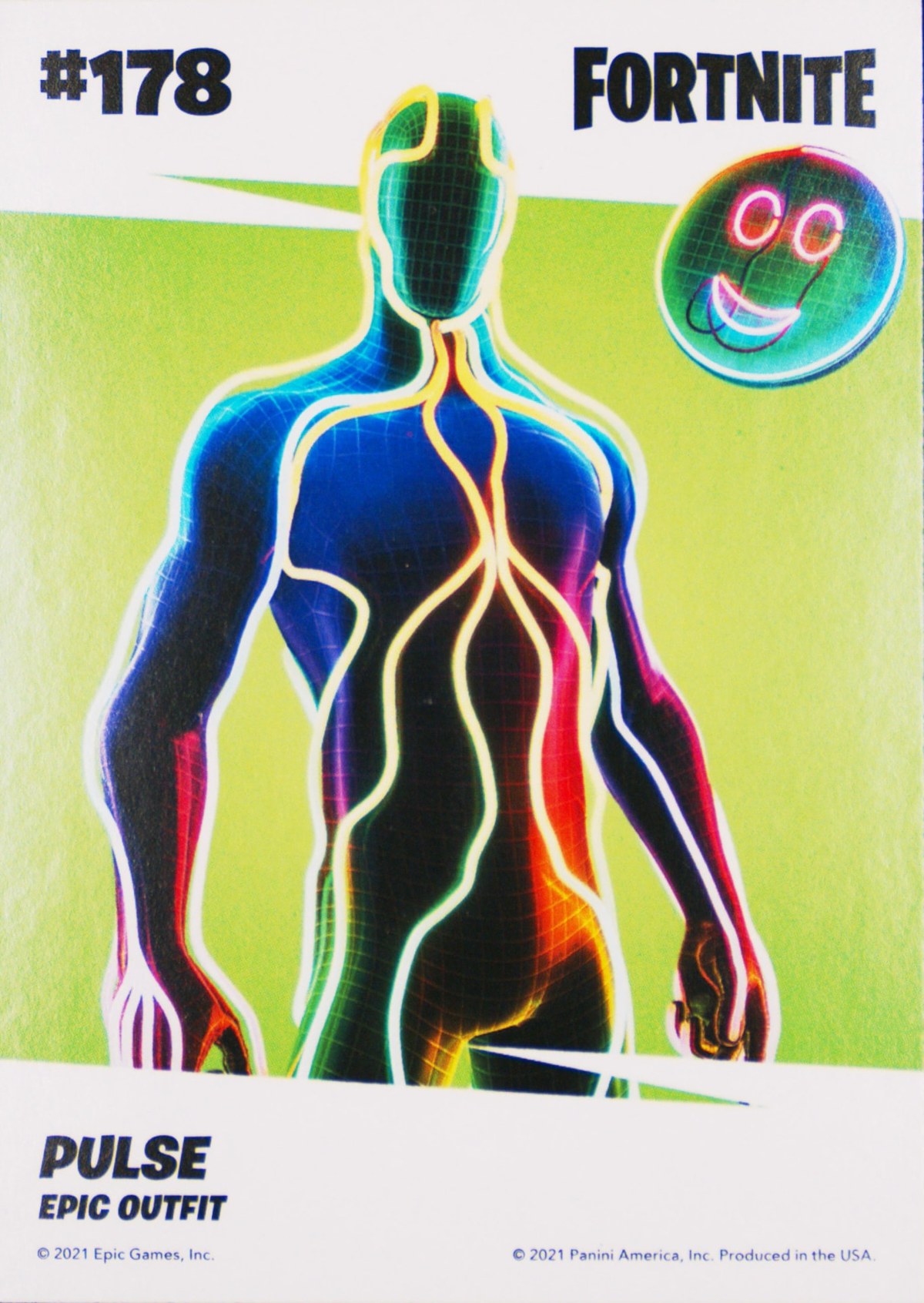 2021 Panini Fortnite Series 3 #178 Pulse — Laser trading card back