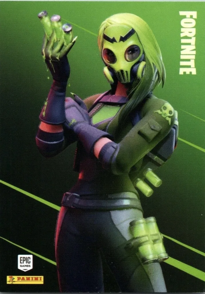 Toxin Panini Fortnite trading card front