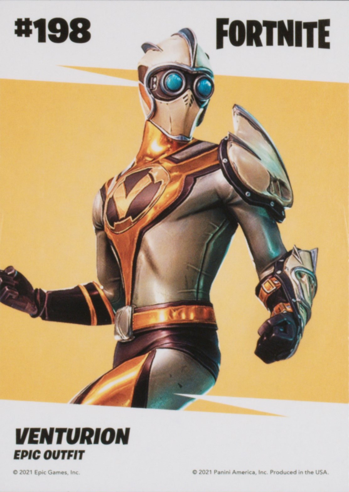 2021 Panini Fortnite Series 3 #198 Venturion — Laser trading card back