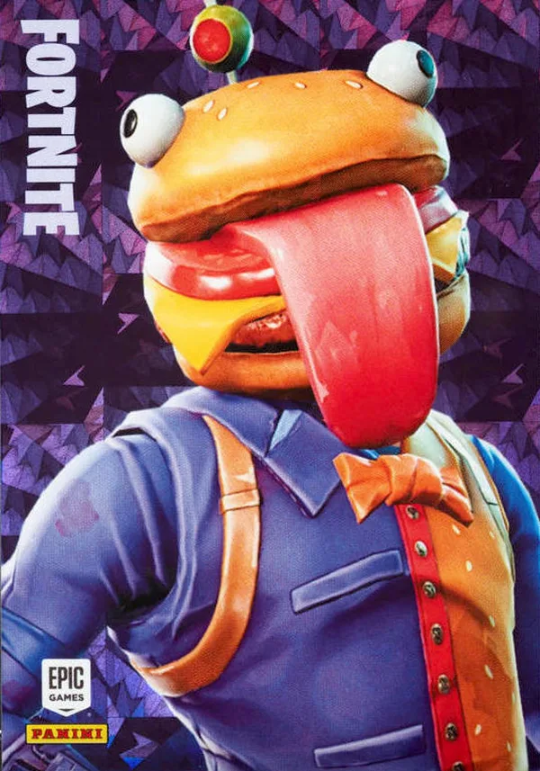 Beef Boss Panini Fortnite trading card front