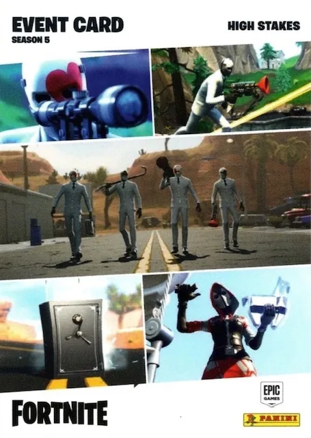 High Stakes Panini Fortnite trading card front