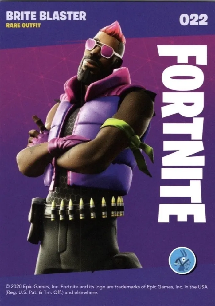 2020 Panini Fortnite Reloaded #22 Brite Blaster trading card back