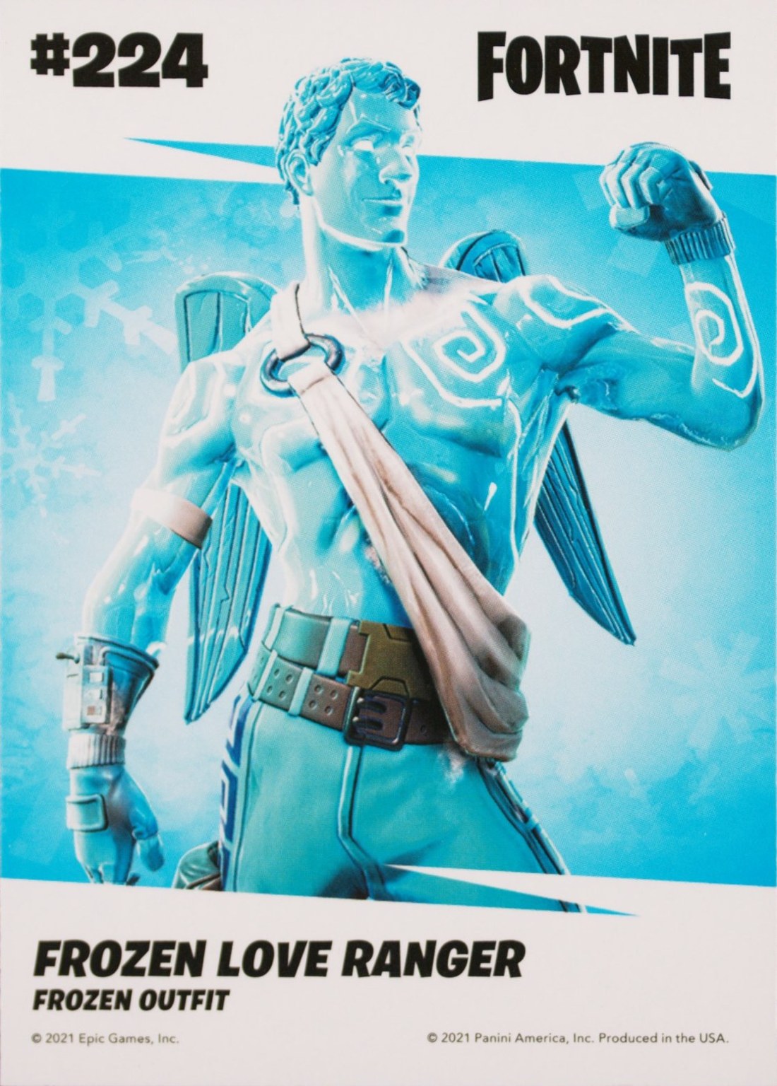 2021 Panini Fortnite Series 3 #224 Frozen Love Ranger — Laser trading card back