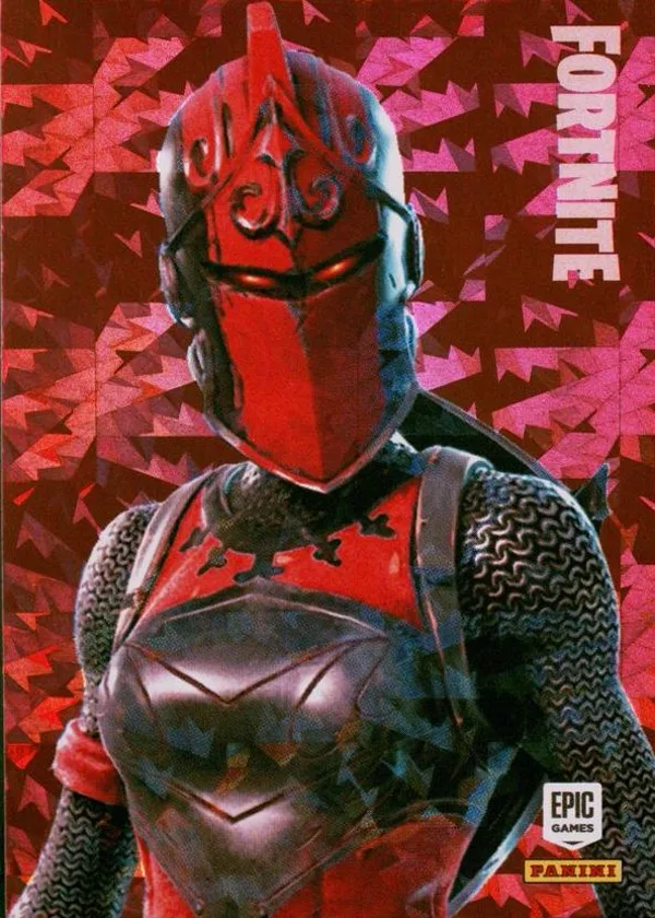 Red Knight Panini Fortnite trading card front