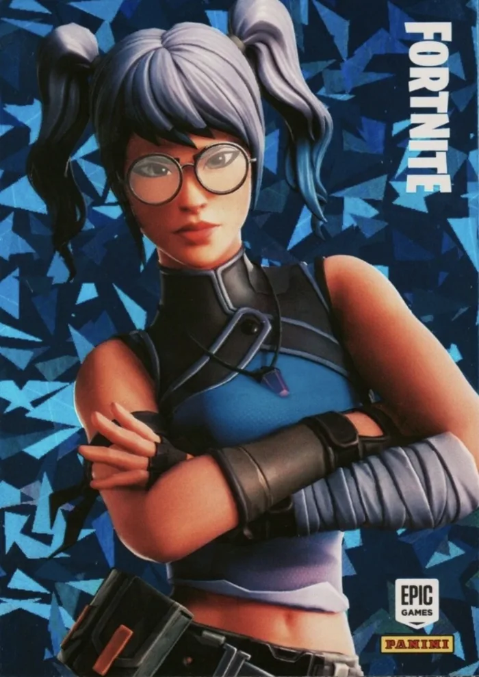 Crystal Panini Fortnite trading card front
