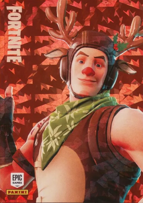 Red-Nosed Ranger Panini Fortnite trading card front
