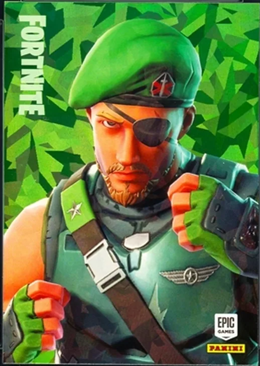 Garrison Panini Fortnite trading card front