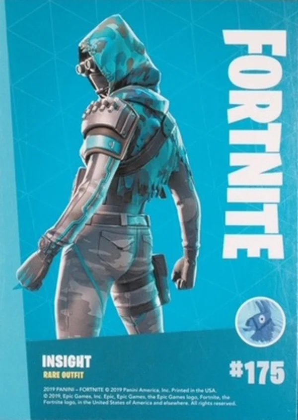 2019 Panini Fortnite Series 1 #175 Insight — Holofoil trading card back