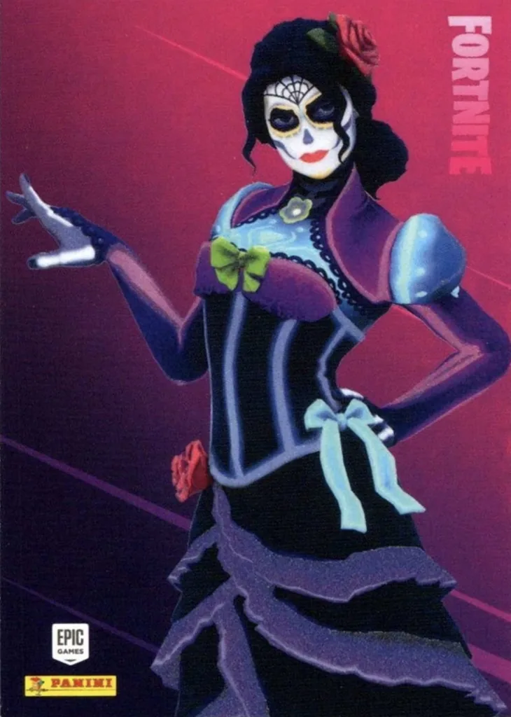 Rosa Panini Fortnite trading card front