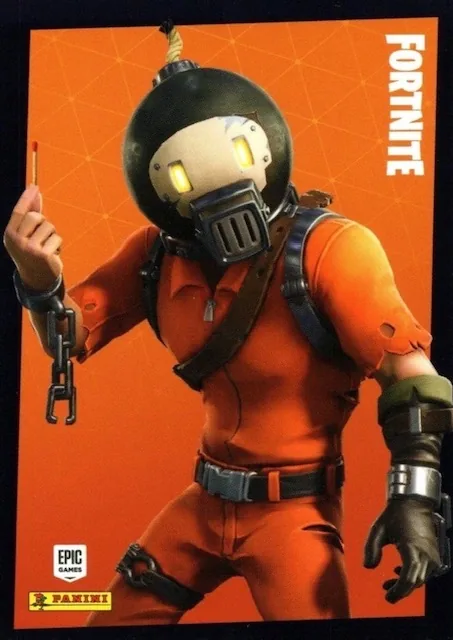 Splode Panini Fortnite trading card front