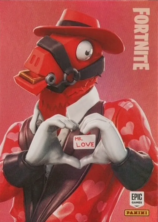 Heartbreaker Panini Fortnite trading card front