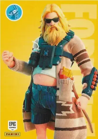 Relaxed Fit Jonesy Panini Fortnite trading card front