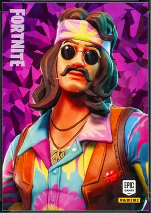 Far Out Man Panini Fortnite trading card front