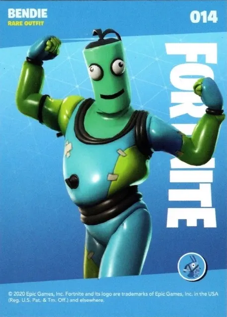 2020 Panini Fortnite Reloaded #14 Bendie trading card back